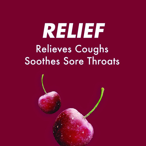 Picture of Triple Action Cough Drops, Cherry, 30/Bag, 12 Bags/Box