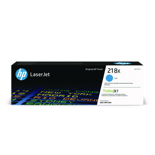 Picture of HP 218X, (W2181X) High-Yield Cyan Original LaserJet Toner