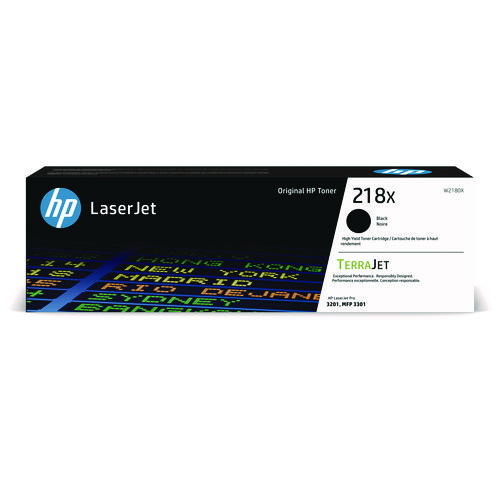 Picture of HP 218X, (W2180X) High-Yield Black Original LaserJet Toner