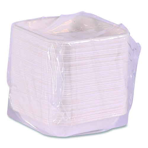 Picture of WorldView Renewable Molded Fiber Containers, 10 oz, 5.04 x 5.04 x 1.09, White, 800/Carton