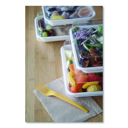 Picture of Renewable and Compostable Lids, 7.86 x 7.86 x 1.64, Clear, Plastic, 200/Carton