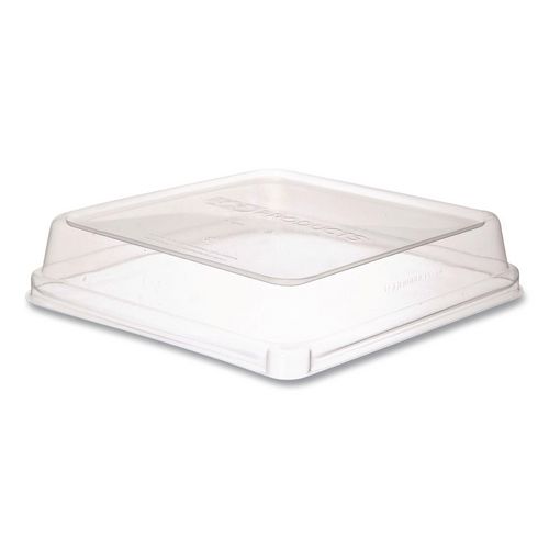 Picture of Renewable and Compostable Lids, 7.86 x 7.86 x 1.64, Clear, Plastic, 200/Carton