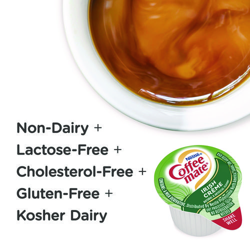 Picture of Liquid Coffee Creamer, Irish Creme, 0.38 oz Mini Cups, 50/Box