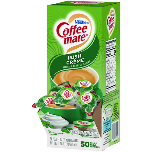 Picture of Liquid Coffee Creamer, Irish Creme, 0.38 oz Mini Cups, 50/Box