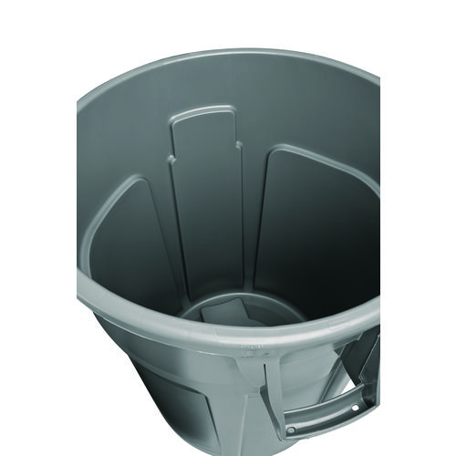 Picture of Vented Round Brute Container, 10 gal, Plastic, Gray