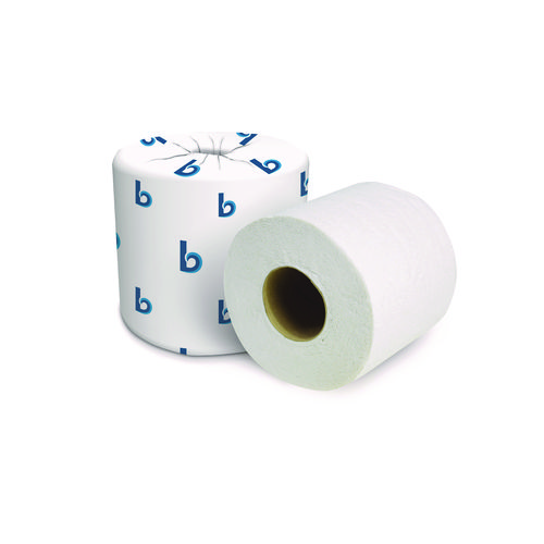 Picture of 2-Ply Toilet Tissue, Septic Safe, White, 125 ft Roll Length, 500 Sheets/Roll, 96 Rolls/Carton