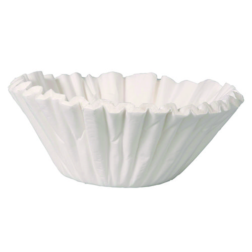 Picture of Commercial Coffee Filters, 10 gal Urn Style, Flat Bottom, 25/Cluster, 10 Clusters/Carton