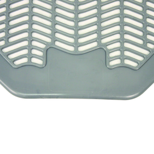 Picture of Disposable Urinal Floor Mat, Nonslip, Orchard Zing Scent, 17.5 x 20.38, Gray, 6/Carton