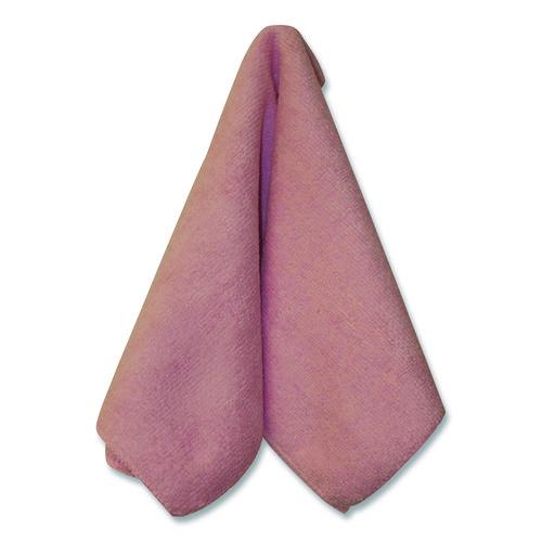 Picture of Premium Weight Microfiber Dry Cloths, 16 x 16, Pink, 12/Pack