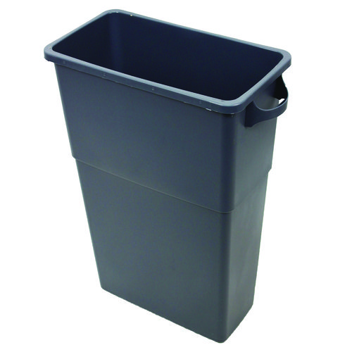 Picture of Thin Bin Containers, 23 gal, Polyethylene, Gray