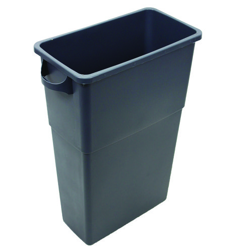 Picture of Thin Bin Containers, 23 gal, Polyethylene, Gray