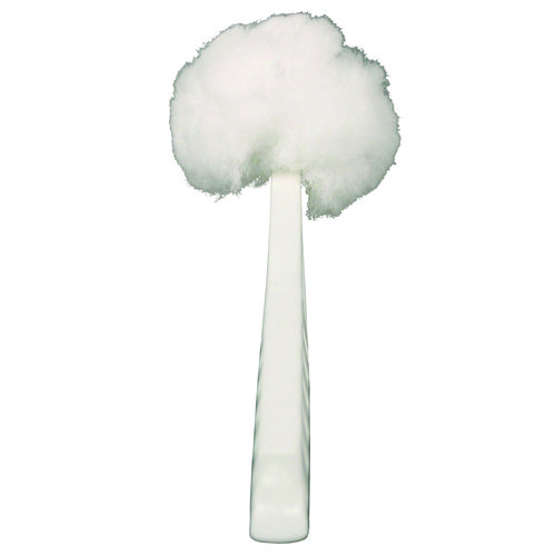 Picture of Deluxe Toilet Bowl Mop, 10" Handle, 4.5" Mop Head, White, 25/Carton