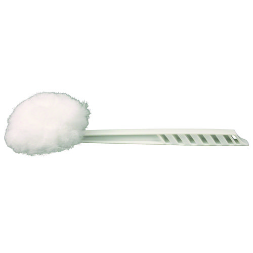 Picture of Deluxe Toilet Bowl Mop, 10" Handle, 4.5" Mop Head, White, 25/Carton