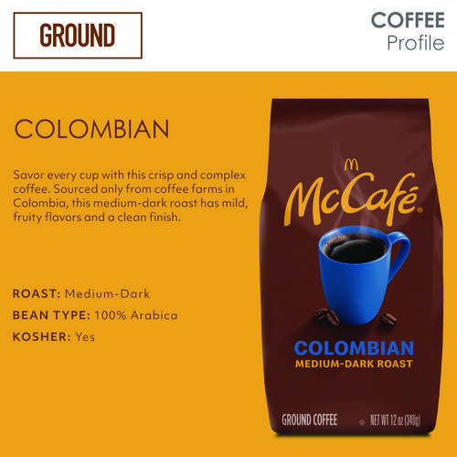 Picture of Ground Coffee, Colombian, 12 oz Bag