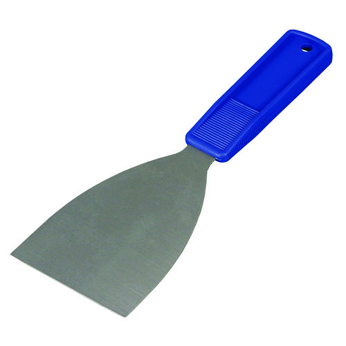 Picture of Putty Knife, 3" Wide, Stainless Steel Blade, Blue Polypropylene Handle