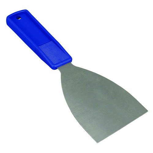 Picture of Putty Knife, 3" Wide, Stainless Steel Blade, Blue Polypropylene Handle