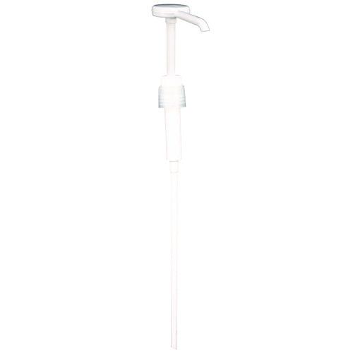 Picture of Economy Plastic Dispensing Pump with Senior Rieke Adapter for 5 gal Pails and 38 mm Screwcap for 1 gal Jugs, White