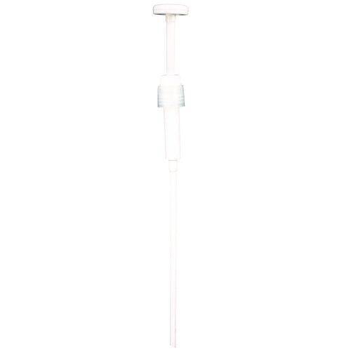 Picture of Economy Plastic Dispensing Pump with Senior Rieke Adapter for 5 gal Pails and 38 mm Screwcap for 1 gal Jugs, White