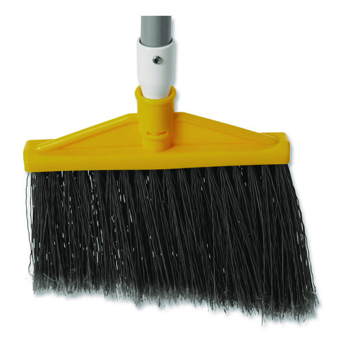 Picture of Jumbo Smooth Sweep Angled Broom, 46" Handle, Black/Yellow, 6/Carton