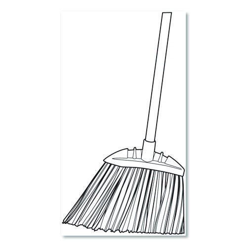 Picture of Jumbo Smooth Sweep Angled Broom, 46" Handle, Black/Yellow, 6/Carton