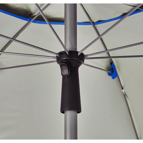 Picture of Shax 6100 Lightweight Work Umbrella, 90" Span, 92" Long, Blue Canopy