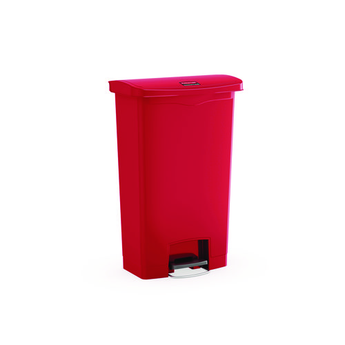 Picture of Streamline Resin Step-On Container, Front Step Style, 8 gal, Polyethylene, Red