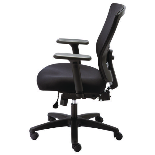 Picture of Alera Envy Series Mesh Mid-Back Multifunction Chair, Supports Up to 250 lb, 17" to 21.5" Seat Height, Black