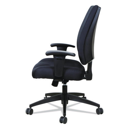 Picture of Alera Wrigley Series High Performance Mid-Back Synchro-Tilt Task Chair, Supports 275 lb, 17.91" to 21.88" Seat Height, Black