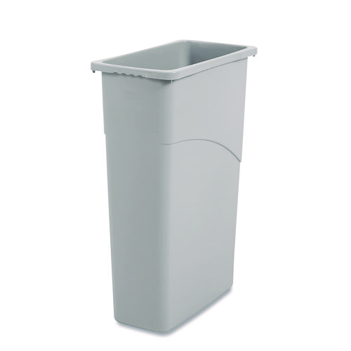 Picture of Slim Waste Container, 23 gal, Plastic, Gray