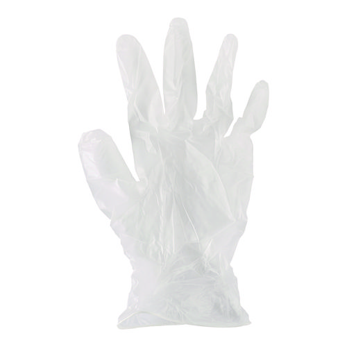 Picture of Exam Vinyl Gloves, Powder/Latex-Free, 3 3/5 mil, Clear, Small, 100/Box