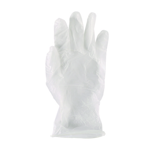 Picture of General Purpose Vinyl Gloves, Powder/Latex-Free, 2.6 mil, Large, Clear, 100/Box, 10 Boxes/Carton