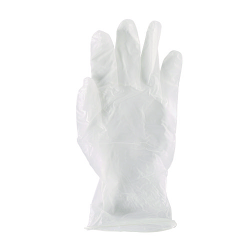 Picture of General Purpose Vinyl Gloves, Powder/Latex-Free, 2.6 mil, Small, Clear, 100/Box