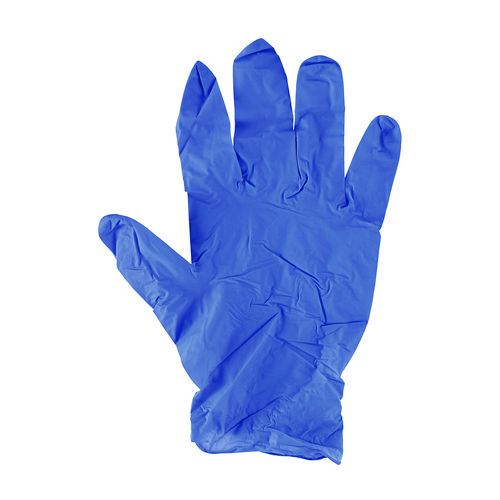 Picture of Disposable General-Purpose Nitrile Gloves, Large, Blue, 4 mil, 100/Box