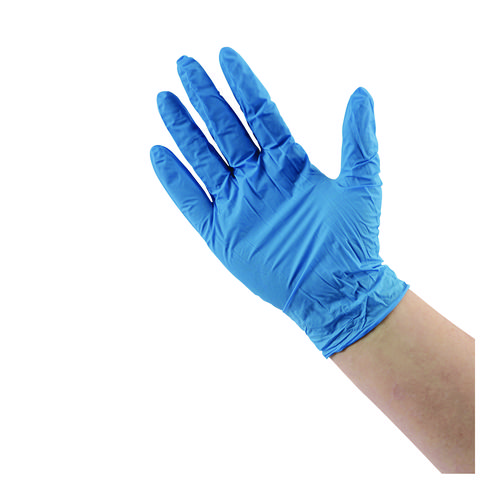 Picture of Disposable General-Purpose Powder-Free Nitrile Gloves, X-Large, Blue, 5 mil, 1,000/Carton