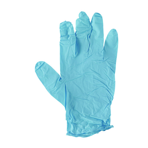 Picture of Disposable Examination Nitrile Gloves, Small, Blue, 5 mil, 1,000/Carton