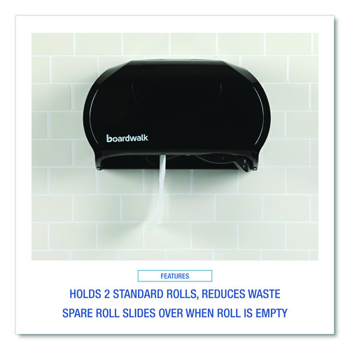 Picture of Standard Twin Toilet Tissue Dispenser, 13 x 6.75 x 8.75, Black