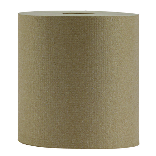 Picture of Hardwound Paper Towels, Nonperforated, 1-Ply, 8" x 800 ft, Natural, 6 Rolls/Carton