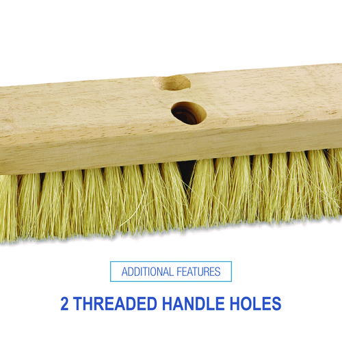 Picture of Deck Brush Head, 2" White Tampico Bristles, 10" Brush