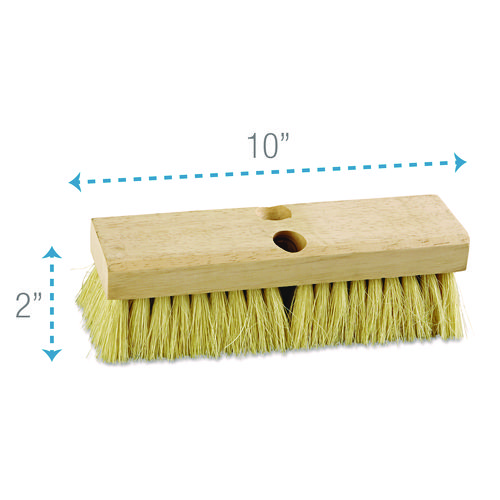 Picture of Deck Brush Head, 2" White Tampico Bristles, 10" Brush