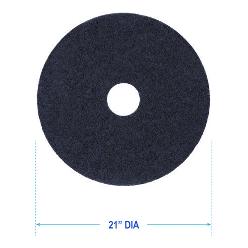 Picture of Stripping Floor Pads, 21" Diameter, Black, 5/Carton