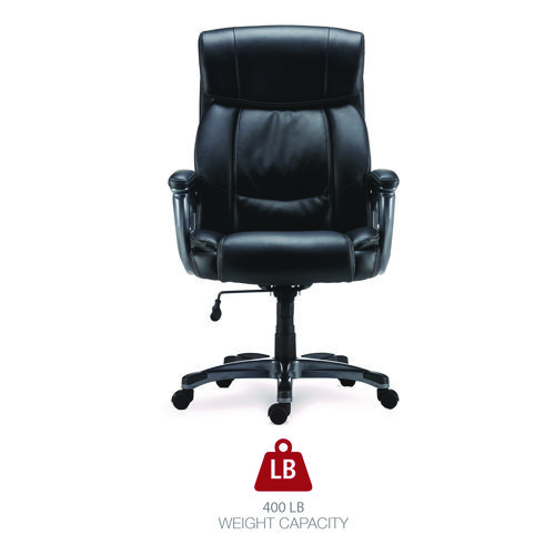 Picture of Alera Egino Big and Tall Chair, Supports Up to 400 lb, Black Seat/Back, Black Base