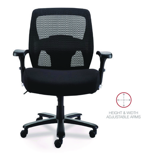 Picture of Alera Faseny Series Big and Tall Manager Chair, Supports Up to 400 lbs, 17.48" to 21.73" Seat Height, Black Seat/Back/Base