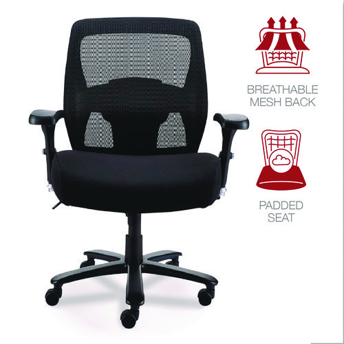 Picture of Alera Faseny Series Big and Tall Manager Chair, Supports Up to 400 lbs, 17.48" to 21.73" Seat Height, Black Seat/Back/Base