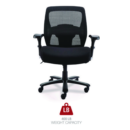 Picture of Alera Faseny Series Big and Tall Manager Chair, Supports Up to 400 lbs, 17.48" to 21.73" Seat Height, Black Seat/Back/Base