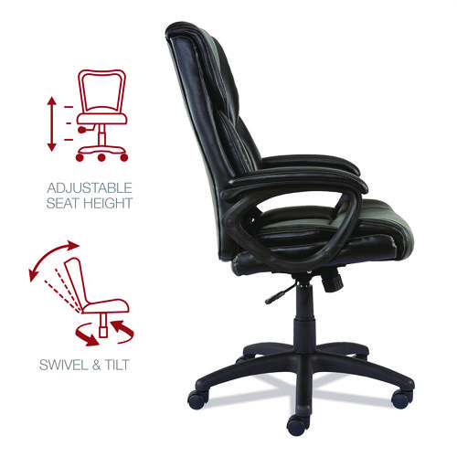 Picture of Alera Brosna Series Mid-Back Task Chair, Supports Up to 250 lb, 18.15" to 21.77 Seat Height, Black Seat/Back, Black Base