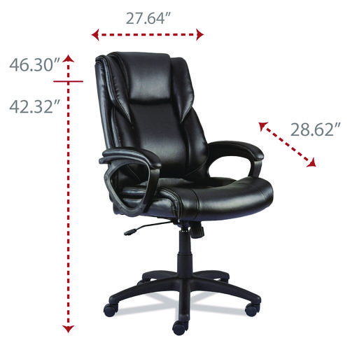 Picture of Alera Brosna Series Mid-Back Task Chair, Supports Up to 250 lb, 18.15" to 21.77 Seat Height, Black Seat/Back, Black Base