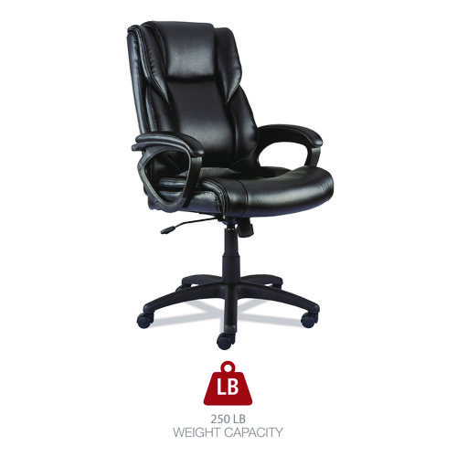 Picture of Alera Brosna Series Mid-Back Task Chair, Supports Up to 250 lb, 18.15" to 21.77 Seat Height, Black Seat/Back, Black Base