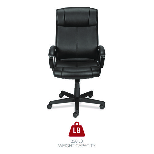 Picture of Alera Dalibor Series Manager Chair, Supports Up to 250 lb, 17.5" to 21.3" Seat Height, Black Seat/Back, Black Base