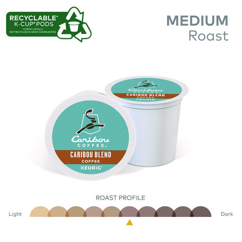 Picture of Caribou Blend Coffee K-Cups, 96/Carton