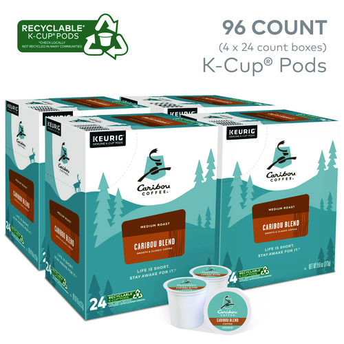 Picture of Caribou Blend Coffee K-Cups, 96/Carton